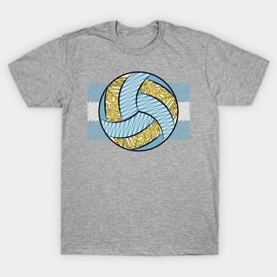 Argentina Volleyball Art T-Shirt